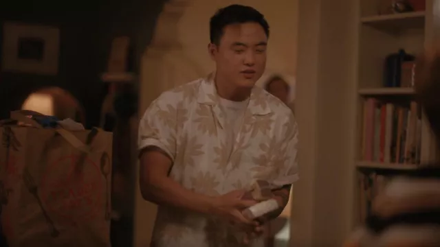 Jacquemus Jean Camp Collar Floral Print Poplin Shirt worn by Micah Lee (Leo Sheng) as seen in The L Word: Generation Q (S03E02)