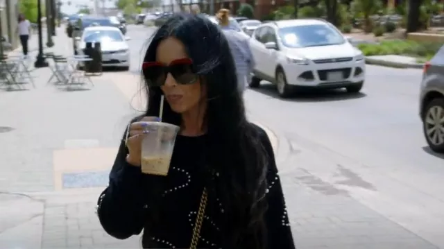 Gucci Square Sunglasses worn by LeeAnne Locken as seen in The Real Housewives of Dallas (S03E08)