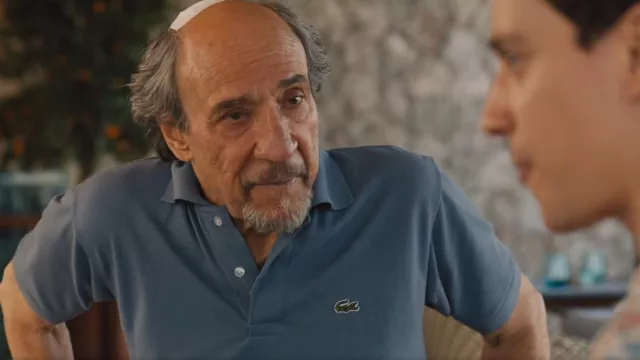 Lacoste Polo Slate worn by Bert Di Grasso (F. Murray Abraham) as seen ...