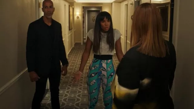 Leggings imprimés Pucci portés par Misty (Kelly Rowland) comme on le voit dans The Equalizer (S03E07)