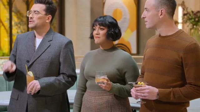Theory Glennis Striped Sweater worn by Will Guidara as seen in The Big Brunch (S01E04)