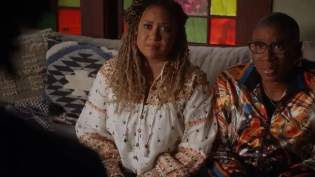 Veronica Beard Fernanda Embroidered Cropped Jacket worn by Karen Wilson (Tracie Thoms) as seen in 9-1-1 (S06E09)