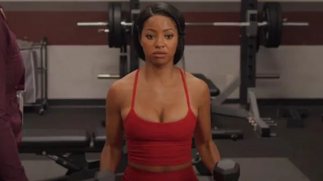 Skims Cozy Knit Wrap Top worn by Thea Mays (Camille Hyde) as seen in All  American: Homecoming (S02E10)