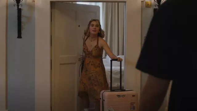 French Connection Embellished Handkerchief Dress worn by Portia (Haley Lu Richardson) as seen in The White Lotus (S02E05)
