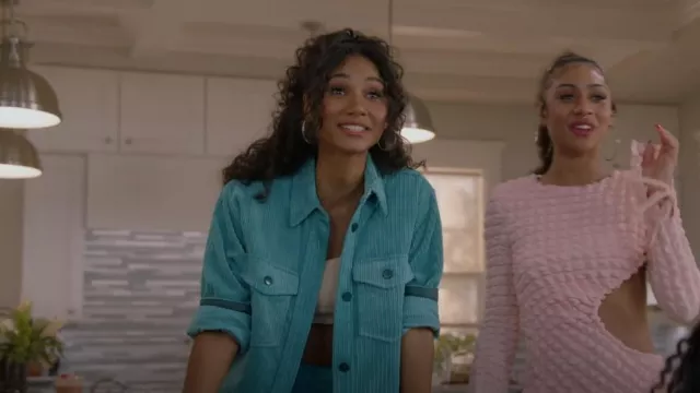 Isabel Marant Madiana Shirt worn by Layla Keating (Greta Onieogou) as seen in All American (S05E07)