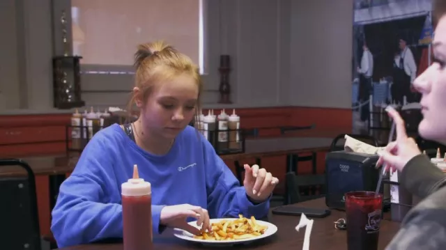 Champion Sweatshirt worn by Autumn as seen in Teen Mom: Young + Pregnant (S03E23)