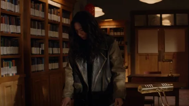 We The Free Dirty Deeds Jacket worn by Nicky Shen (Olivia Liang) as seen in Kung Fu (S03E08)