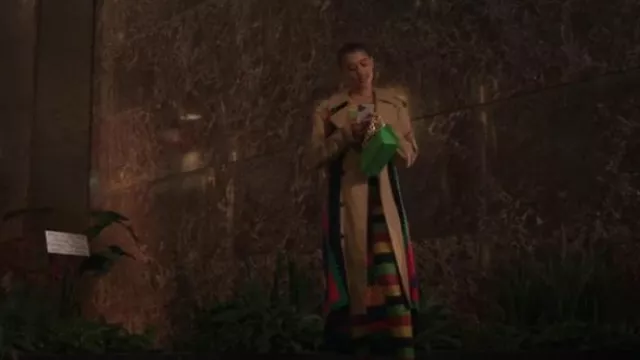 L'Afshar Gaia Large Chain-handle Bag In Green Croc worn by Julien Calloway (Jordan Alexander) as seen in Gossip Girl (S02E02)