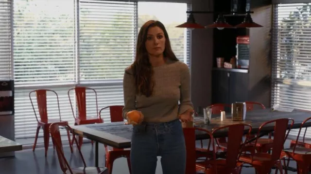 Vince Marled Rib Crew worn by Dr. Carina DeLuca (Stefania Spampinato) as seen in Station 19 (S05E05)