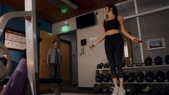 Alo Yoga High Waist Airlift Legging worn by Dr. Carina DeLuca (Stefania Spampinato) as seen in Station 19 (S05E05)
