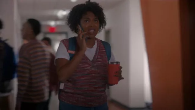 Re/Done 60s Sweater Vest worn by Angelica 'Angie' Porter-Kennard (Jordan Hull) as seen in The L Word: Generation Q (S03E03)