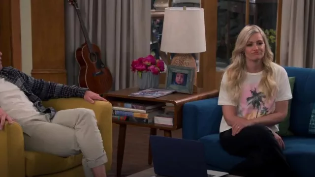 Grayson Threads Black Sunset Graphic-Print Tee worn by Gemma Johnson (Beth Behrs) as seen in The Neighborhood (S05E09)