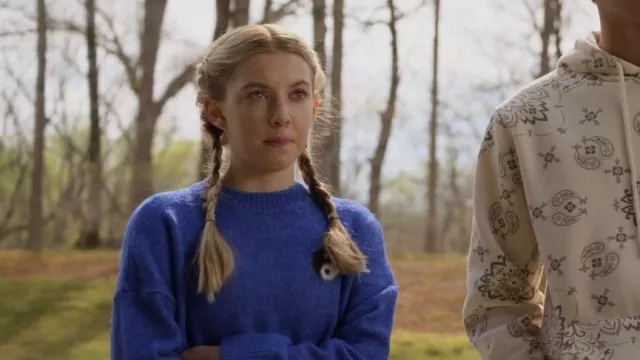 Sugar & Jade Yin Yang Sweater worn by Ava Grace as seen in Monarch (S01E11)