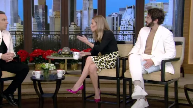 Gianvito Rossi Pumps worn by Kelly Ripa as seen in LIVE with Kelly and Ryan on December 6, 2022