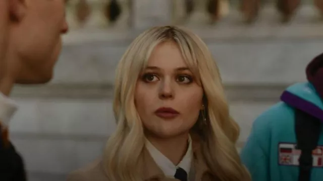 Senia Veil Earrings worn by Audrey Hope (Emily Alyn Lind) as seen in Gossip Girl (S02E03)