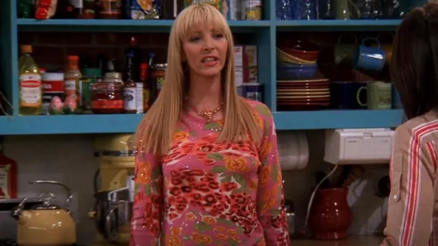 T-shirt vintage des années 90 porté par Phoebe Buffay (Lisa Kudrow) vu dans Friends (S08E14)