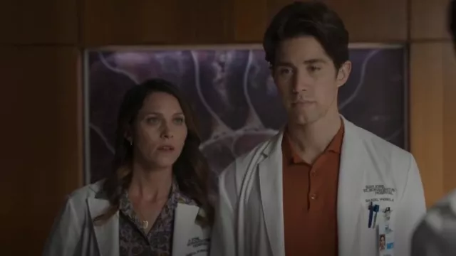 Madewell Etched Necklace worn by Danica (Savannah Welch) as seen in The Good Doctor (S06E09)