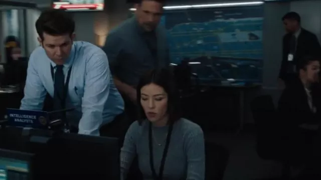 Club Monaco Cash­mere Ribbed Sweater worn by Analyst Elise Taylor (Vedette Lim) as seen in FBI (S05E09)