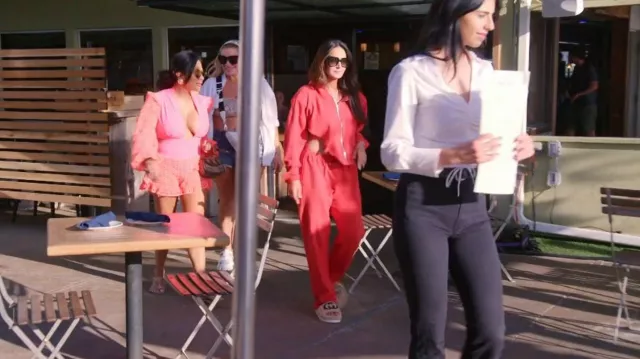 Sami Miro Vintage Safety Pin Sweatpants worn by Lisa Barlow as seen in The Real Housewives of Salt Lake City (S03E11)