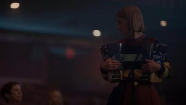 Victoria Beckham Striped Metallic Sweater worn by Alice Pieszecki (Leisha Hailey) as seen in The L Word: Generation Q (S03E05)