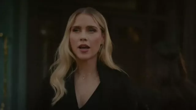 INC International Concepts High Low Layered Pendant Necklace worn by Rebekah Mikaelson (Claire Holt) as seen in Legacies (S04E15)