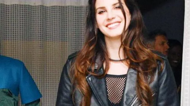 Leather Jacket worn by Lana Del Rey at Nylon Cover Party Sunset Marquis Hotel & Villas on November 1, 2013 in West Hollywood, California