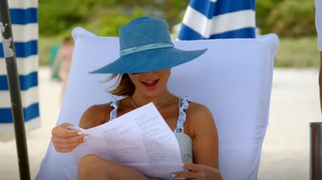 Artesano Faro Hat In Blue worn by Nicole Martin as seen in The Real Housewives of Miami (S05E03)