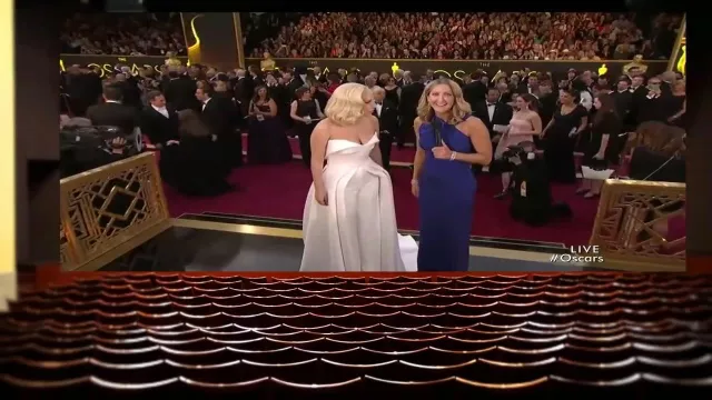 El vestido blanco de Brandon Maxwell usado por Lady Gaga durante la ceremonia de los Oscar 2016 
