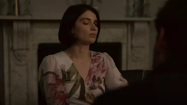 Ganni Tilden Dress worn by Adele (Eve Hewson) as seen in Behind Her Eyes (S01E03)