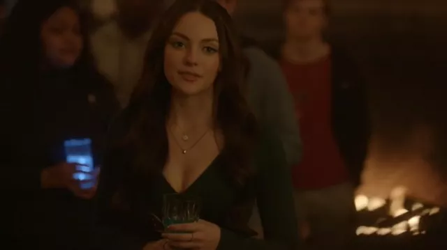 Saint Lola Gold Plated Pendant Necklace worn by Hope Mikaelson (Danielle Rose Russell) as seen in Legacies (S04E18)