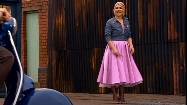 Agent Provocateur Jessica Peep Toe Pumps worn by Rose Tyler (Billie Piper) as seen in Doctor Who (S02E07)