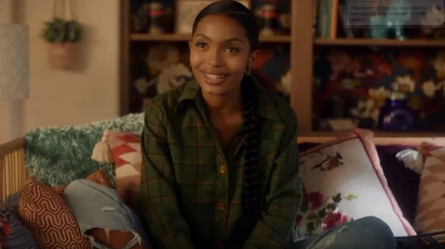 Simon Miller Wika Button Front Shirt worn by Zoey Johnson (Yara Shahidi) as seen in grown-ish (S04E11)