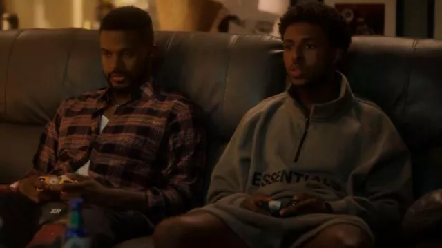 Fear of God Half Zip Sweater worn by Doug (Diggy Simmons) as seen in grown-ish (S04E11)