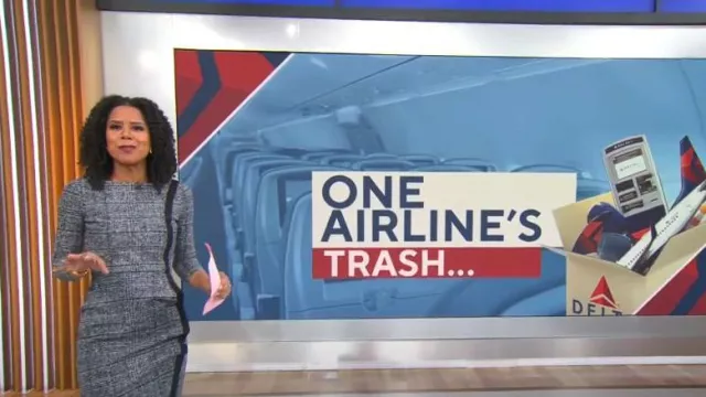 Chiara Boni La Petite Robe Rosmarijn Robe portée par Adriana Diaz vue dans CBS Mornings le 28 décembre 2022