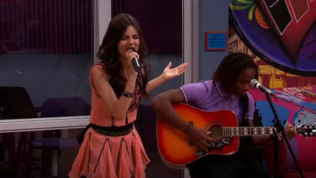 Free People English Garden Mini Dress worn by Tori Vega (Victoria Justice)  as seen in Victorious (S04E07)