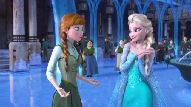 La robe portée par Anna (Kristen Bell) dans le film La Reine des neiges