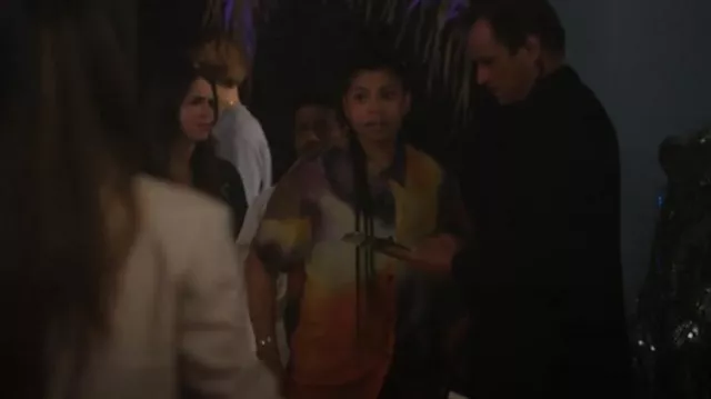 Dries Van Noten Cross Multi Shirt worn by Dre (Carmen LoBue) as seen in The L Word: Generation Q (S03E07)
