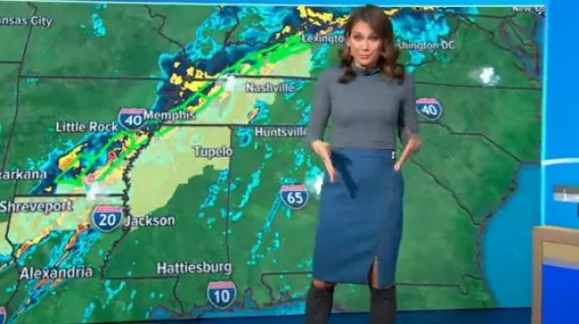 J.Crew Zip Pencil Skirt worn by Ginger Zee in Good Morning America on ...