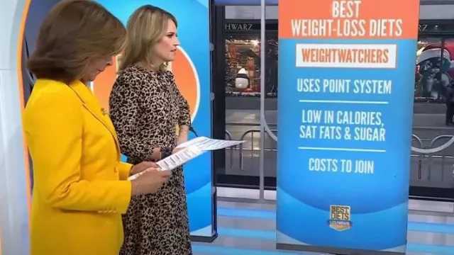Reformation Port Print Long Sleeve Midi Dress worn by Savannah Guthrie as seen in Today on January 3, 2023