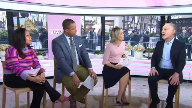 Steve Madden Reggie Sweater worn by Sheinelle Jones as seen in Today on January 3, 2023