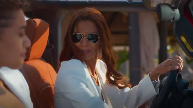 Ray Ban Classic Aviator Sunglasses worn by Elena Roarke (Roselyn Sánchez) as seen in Fantasy Island (S01E01)