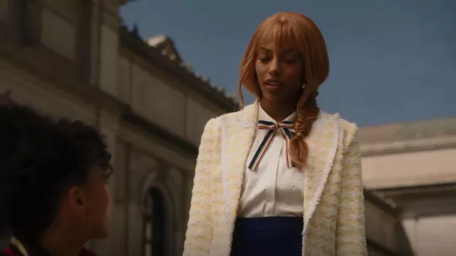Retrofete Dillion Blazer worn by Monet de Haan (Savannah Lee Smith) as seen in Gossip Girl (S02E07)