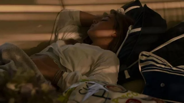 Out From Under El­la Long Sleeve Cropped Tee worn by Sarah Cameron (Madelyn Cline) as seen in Outer Banks (S01E02)