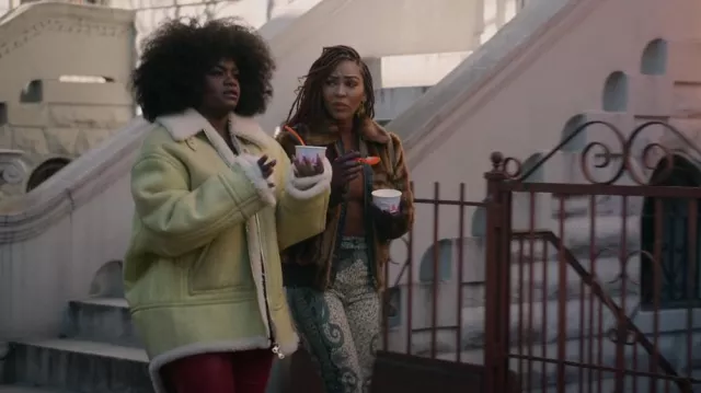 Zadig & Voltaire Lotta Mix Jacket worn by Camille Parks (Meagan Good) as seen in Harlem (S01E01)