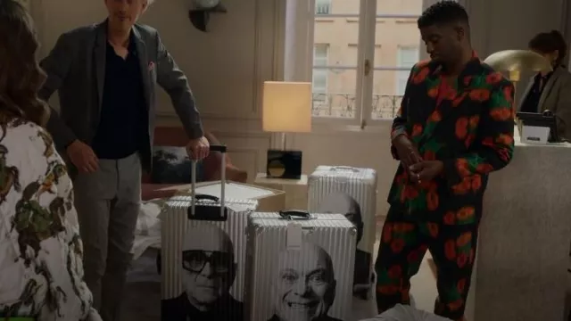 Kenzo Coquelicot Trousers worn by Julien (Samuel Arnold) as seen in Emily in Paris (S02E03)