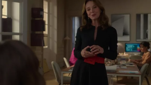 Valentino San Gallo Edition Dress worn by Sylvie Grateau (Philippine Leroy-Beaulieu) as seen in Emily in Paris (S02E04)