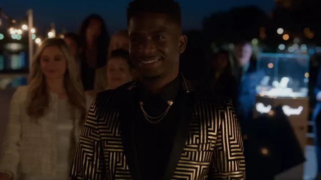 Asos Twisted Tailor Suit Jacket worn by Julien (Samuel Arnold) as seen in Emily in Paris (S02E05)
