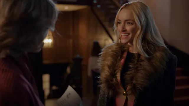 Smythe Plaid Pouf Sleeve Blazer worn by Georgia Miller (Brianne Howey) as seen in Ginny & Georgia (S02E03)