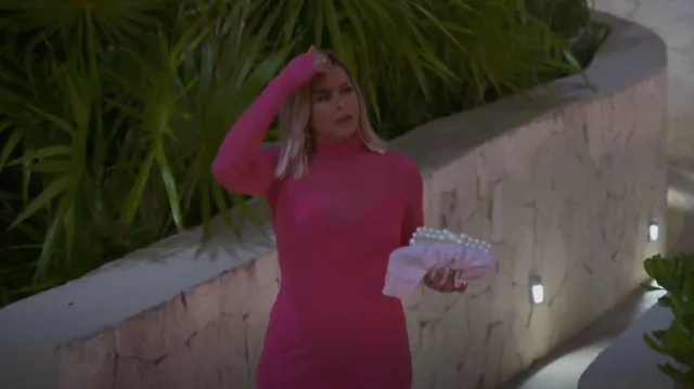Cult Gaia Eos Box Clutch worn by Robyn Dixon as seen in The Real Housewives of Potomac (S07E13)