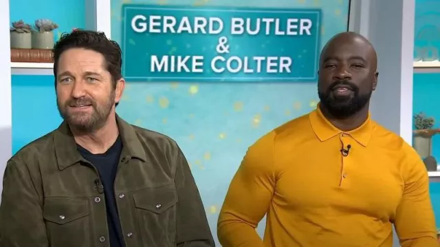 Luca Faloni Fine Silk Cashmere Polo worn by Mike Colter as seen in Today  with Hoda & Jenna on January 12, 2023
